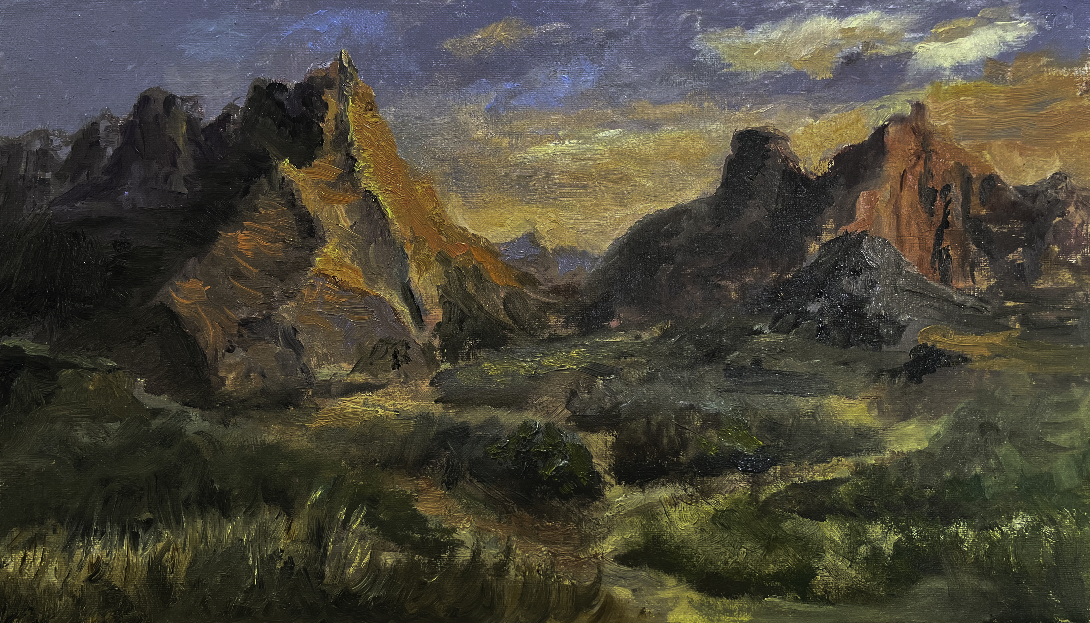 Stormlight Over the Badlands archival print